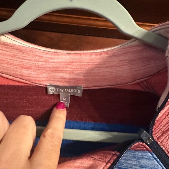 Talbots Multicolor Striped Top. T by Talbots - Picture 3 of 5